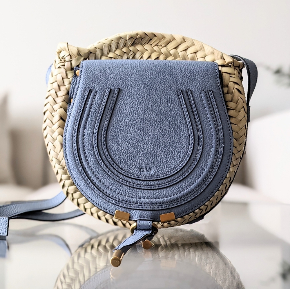 Chloe Marcie Straw Bag
